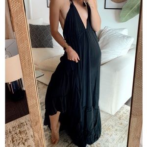 Black maxi dress